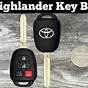 Toyota Highlander Key Fob Battery