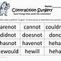 Contraction Worksheet For 5th Grade