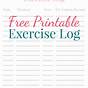 Exercise Log Printable