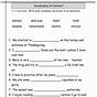 Vocabulary In Context Worksheet