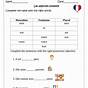 French Possessive Adjectives Worksheet