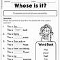 Possessive Nouns In Sentences Worksheet