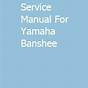 Yamaha Banshee Service Manual Pdf