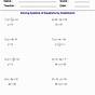 Solving Equations Grade 7 Worksheets Pdf