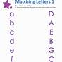 Match The Letters Worksheets
