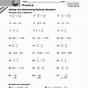 Rational Number Worksheet Grade 6