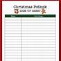 Free Printable Christmas Sign Up Sheet