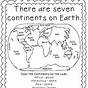 Continents Worksheet 2nd Grade