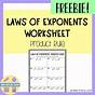 Exponents Product Rule Worksheets Answers