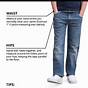 Wrangler Women's Jeans Size Chart