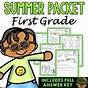 Entering First Grade Summer Packet Pdf