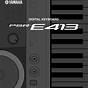 Yamaha Psr E443 Manual