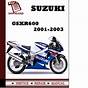 Suzuki Gsxr 600 Manual