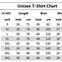 T-shirt Size Chart Us