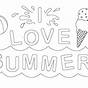 Printable Coloring Pages Of Summer