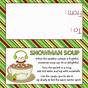 Free Printable Snowman Soup Labels