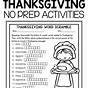 Thanksgiving Printables For 3rd Grade