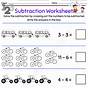 Subtraction Worksheet For Kindergarteners
