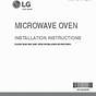 Lg Lmv1852sw Microwave Owner's Manual