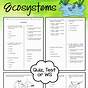Ecosystem Worksheet Grade 7