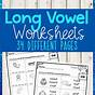 Long Vowel Sound Worksheets For Kindergarten