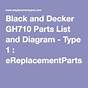 Black And Decker Gh710 Parts