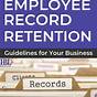 Employee Record Retention Chart