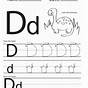 Letter D Worksheets For Preschool