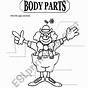 Esl Body Parts Worksheets