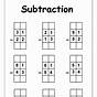 Subtraction With Regrouping Printable