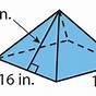 Surface Area Square Pyramid Worksheets