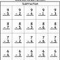Subtraction For First Grade Printable