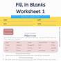 Fill In Blank Worksheets