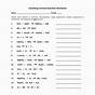 Types Of Reactions Worksheets Answers