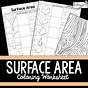 Surface Area Coloring Worksheet Answer Key