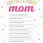 Free Printable Mothers Day Questions