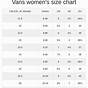 Vans Women's Shoe Size Chart