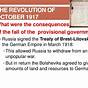 Russian Revolution October 1917 Summary