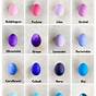 Food Color Mixing Chart For Eggs