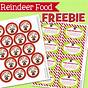 Reindeer Food Printable Tags