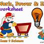 Work And Power Worksheet Answers