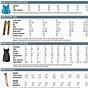 Women's Clothing Size Height Weight Chart