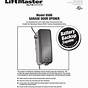 Liftmaster 8500 Garage Door Opener Manual