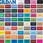 Gildan Youth Color Chart