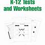 K-12 Worksheets And More Answer Key