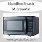 Hamilton Beach 1000 Watt Microwave Manual