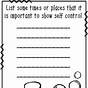 Self-control Worksheets For Elementary Students