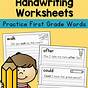Free First Grade Writing Worksheets