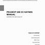 Peugeot 206 Cc Handbook