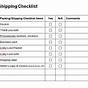 Shipping Checklist And Repair